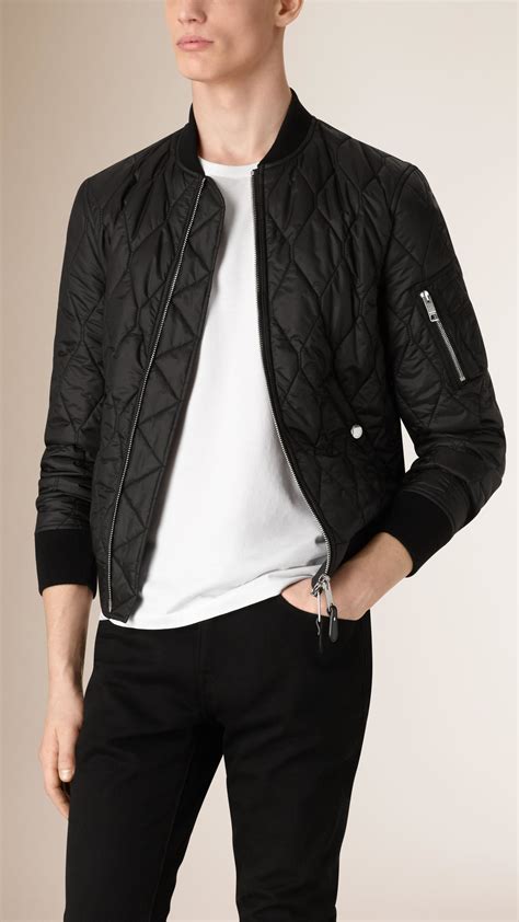 bomber jacket burberry|Burberry quilted jacket men.